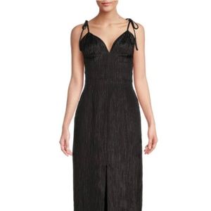 BCBG Midi pleated cocktail dress